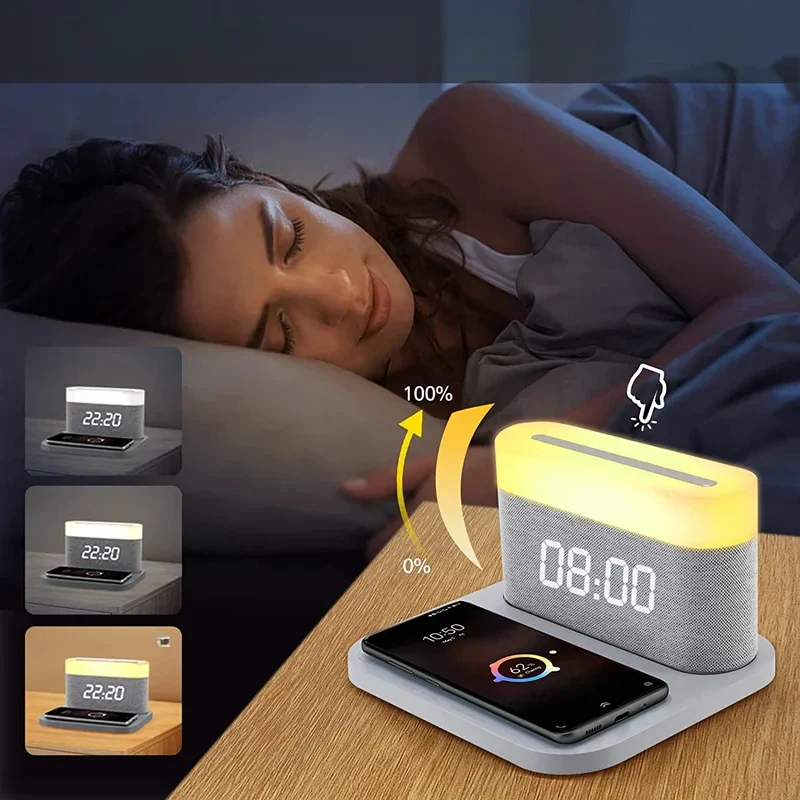 ChargeSync - Station de charge sans fil 15 W avec réveil intégré - Image 4