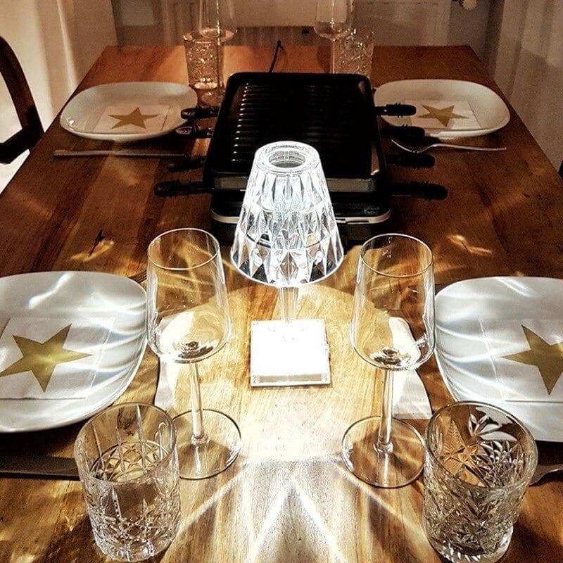 GlimmerLux - Lampe de table élégante en cristal avec variateur tactile - Image 3
