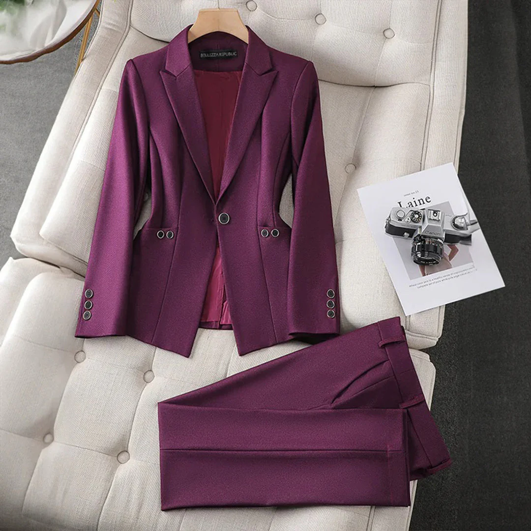 Grace - Ensemble blazer sophistiqué avec pantalon pour un style sans effort - Image 4