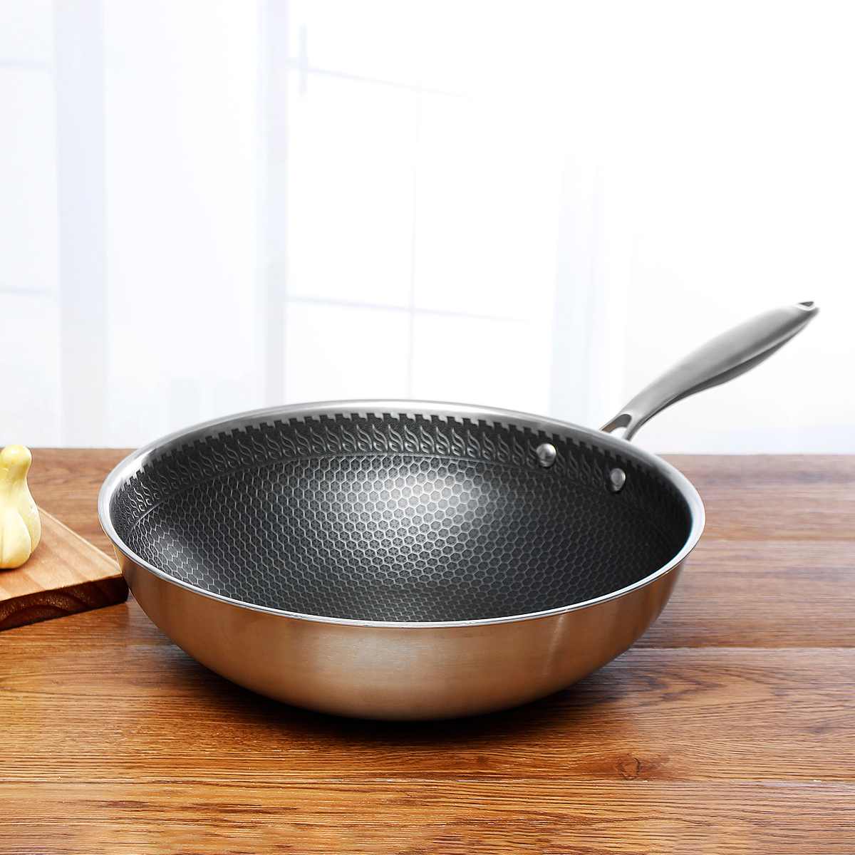 KitchenMaster - Poêle à frire antiadhésive en acier inoxydable - Image 4