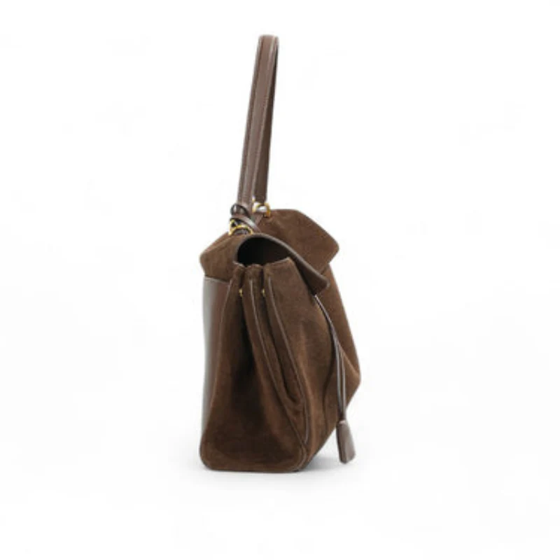 Laura – Grand sac à main en daim avec forme rectangulaire - Image 5