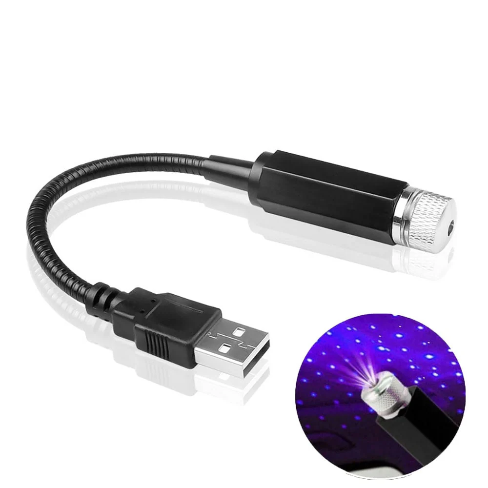 NebulaRide - Lampe USB ciel étoilé pour une atmosphère de voiture apaisante - Image 3